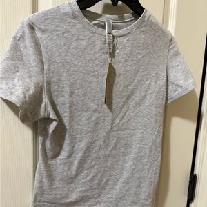 Skims cotton jersey tshirt light heather grey